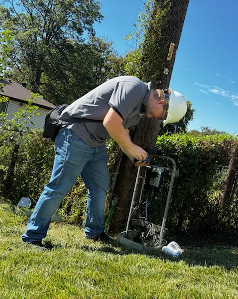 A CPC technician working a residential install in Omaha.